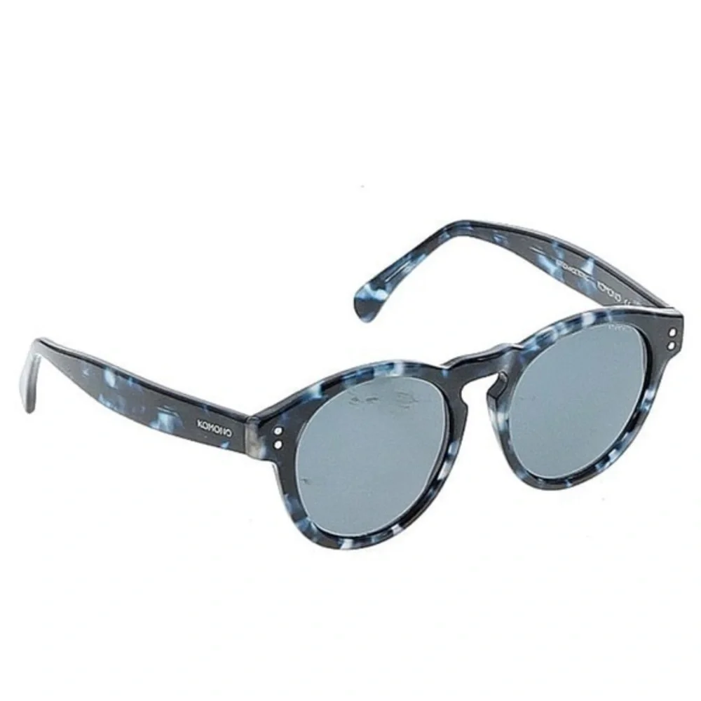Komono Clement Indigo Demi Sunglasses NEW NWT round blue